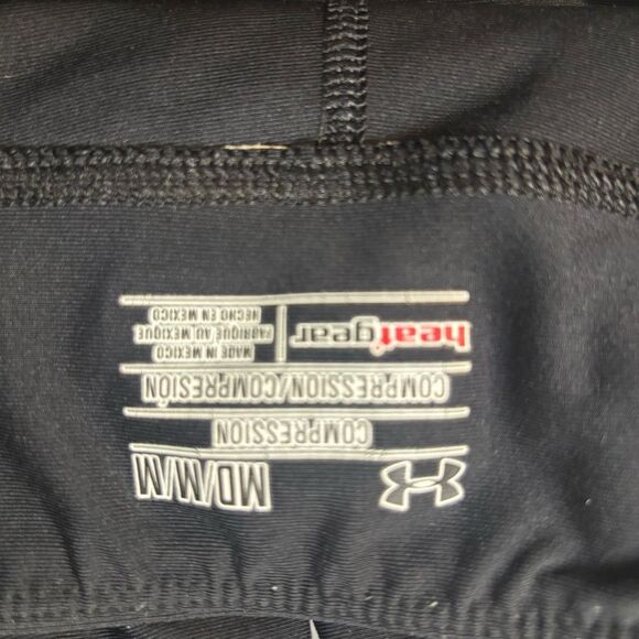 Under Armour Heat Gear Compression Capri Leggings Black Medium - Picture 4 of 4